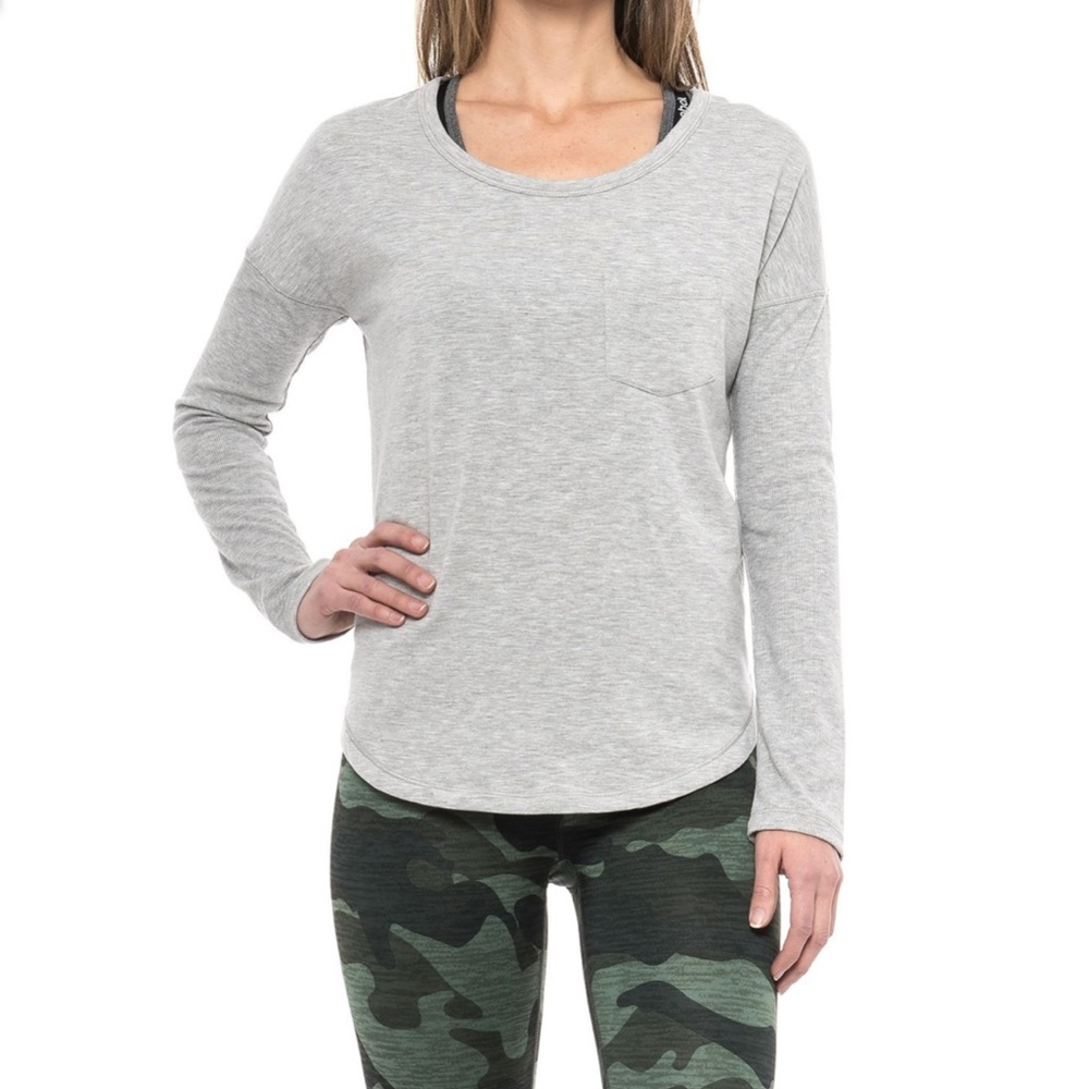 90 Degrees by Reflex Long Sleeve Grey Pullover